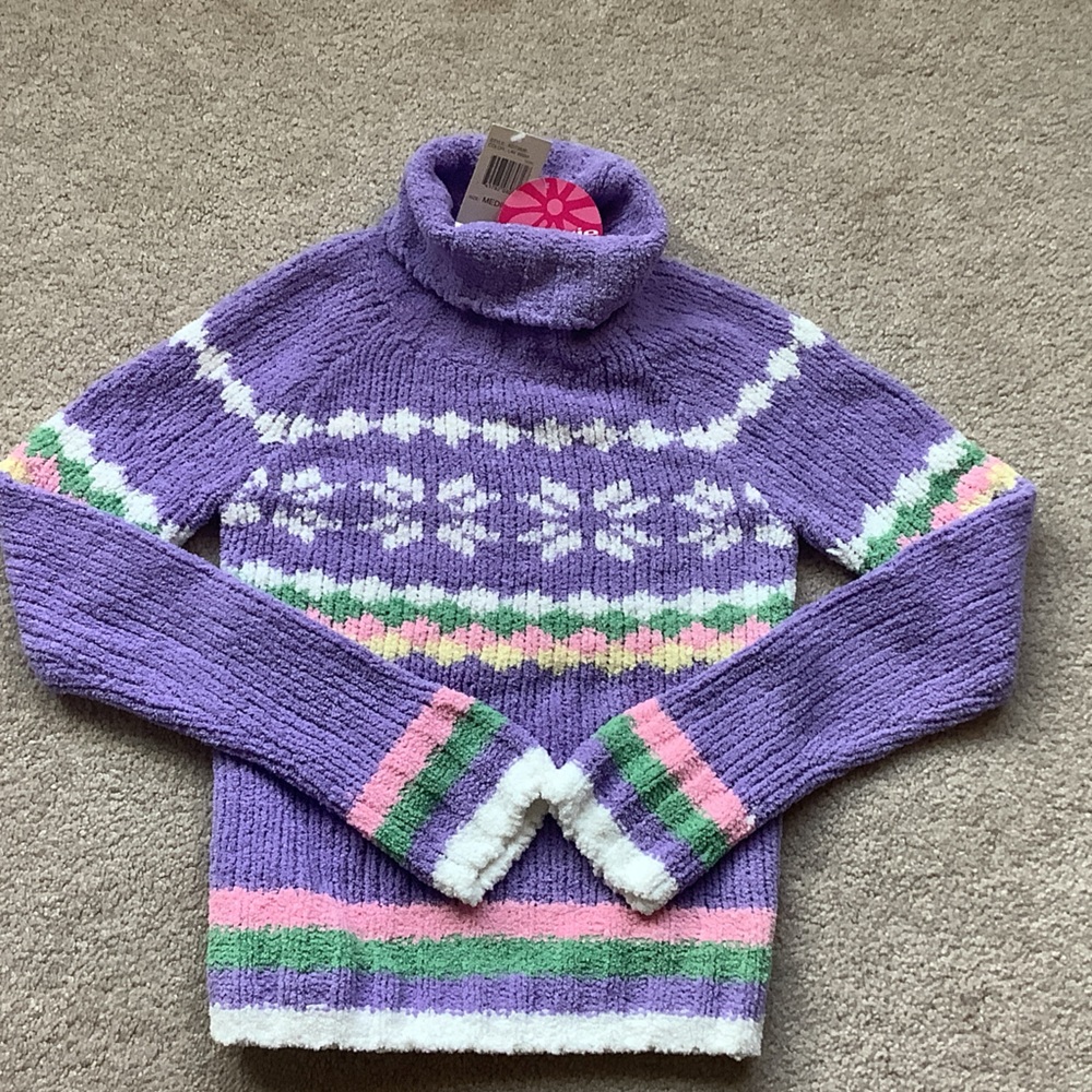 Soft & Cozy Purple Sweater, Girls 7/8, NWT